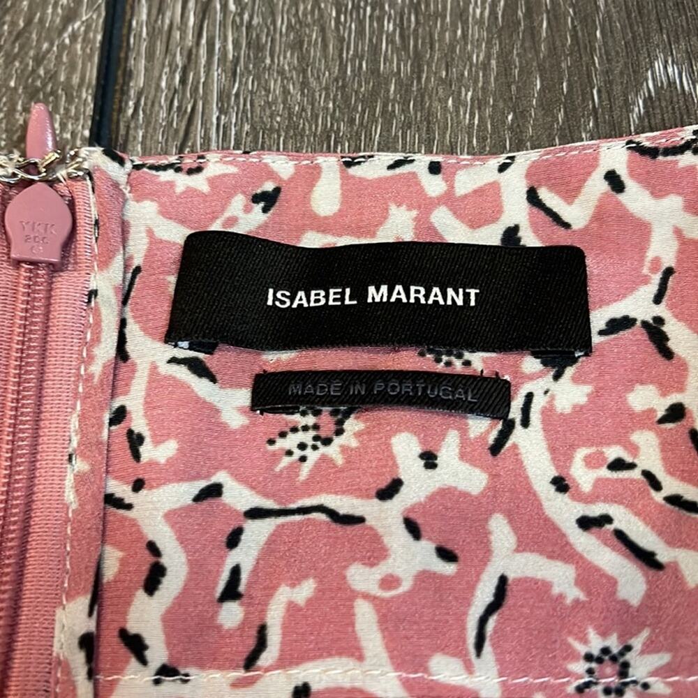 Isabel Marant Pink Print Skirt Size 40 - Picture 3 of 6